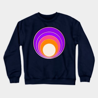 Groovy mod circle design Crewneck Sweatshirt